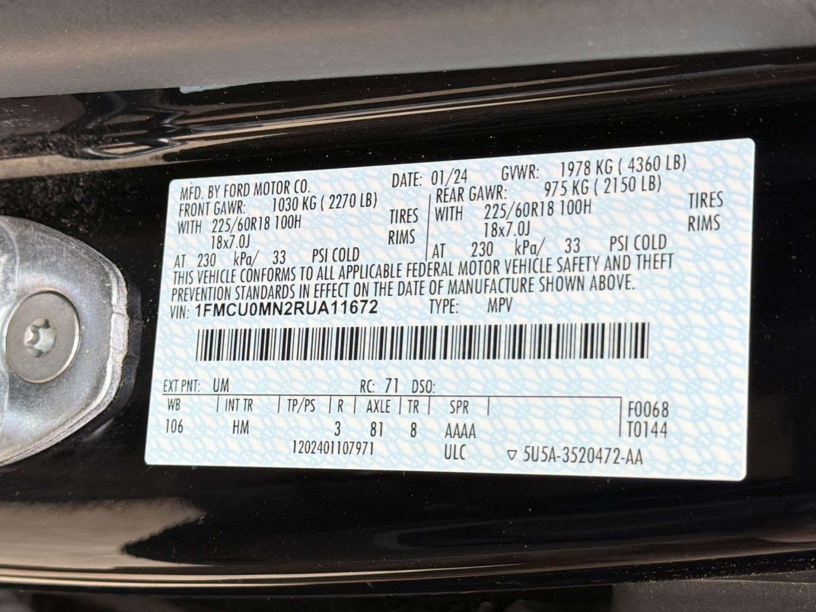 2024 Ford Escape ST-Line