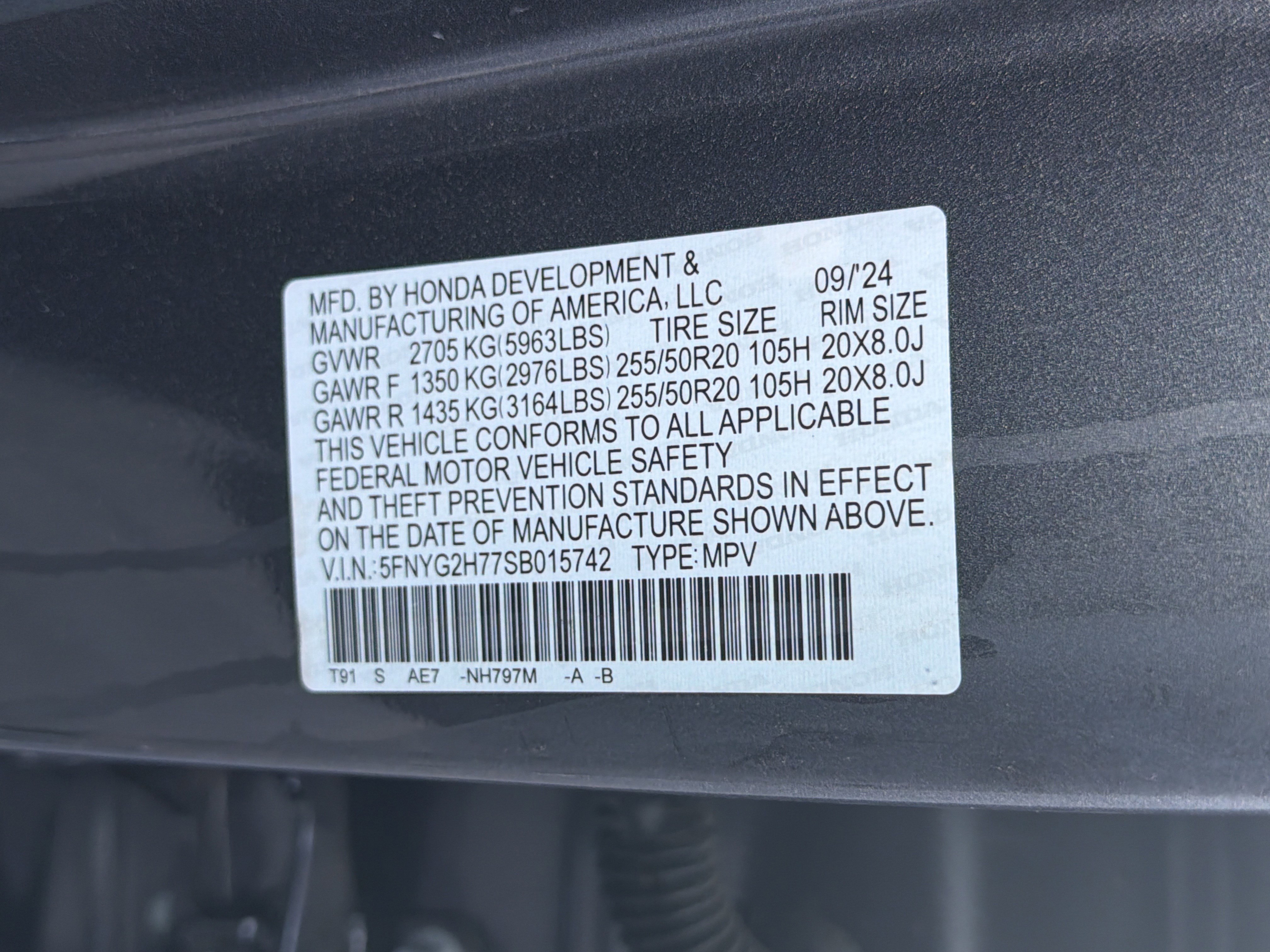 2025 Honda Pilot Touring