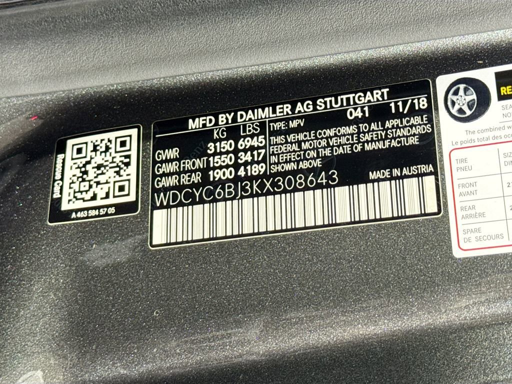 2019 Mercedes-Benz G 550