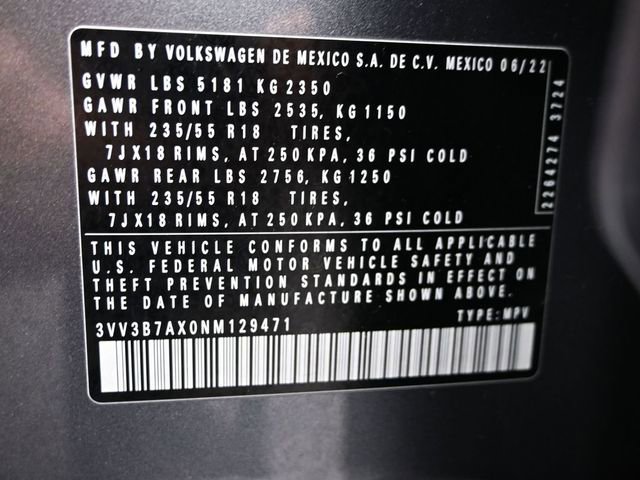 2022 Volkswagen Tiguan SE