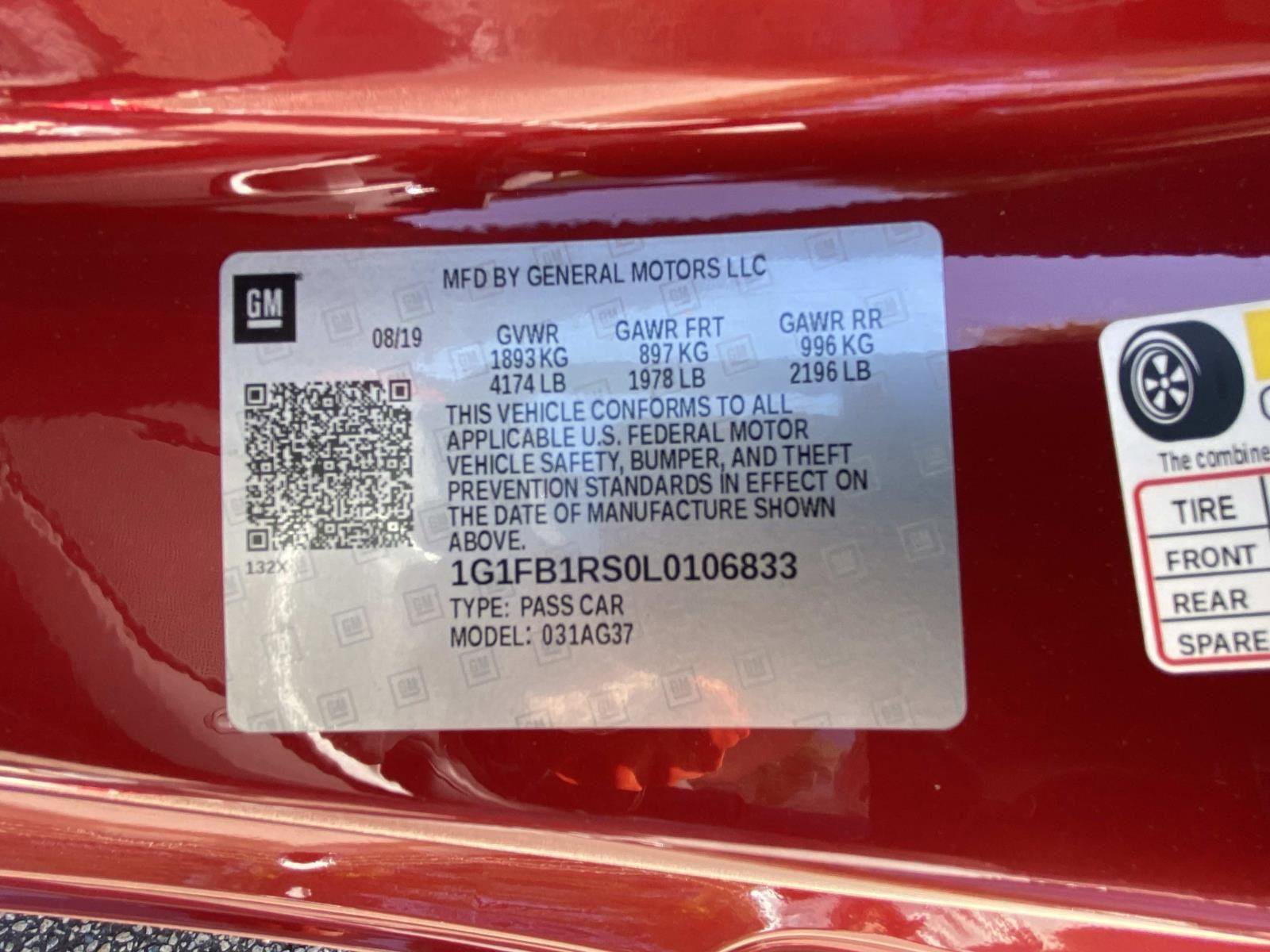 2020 Chevrolet Camaro LT