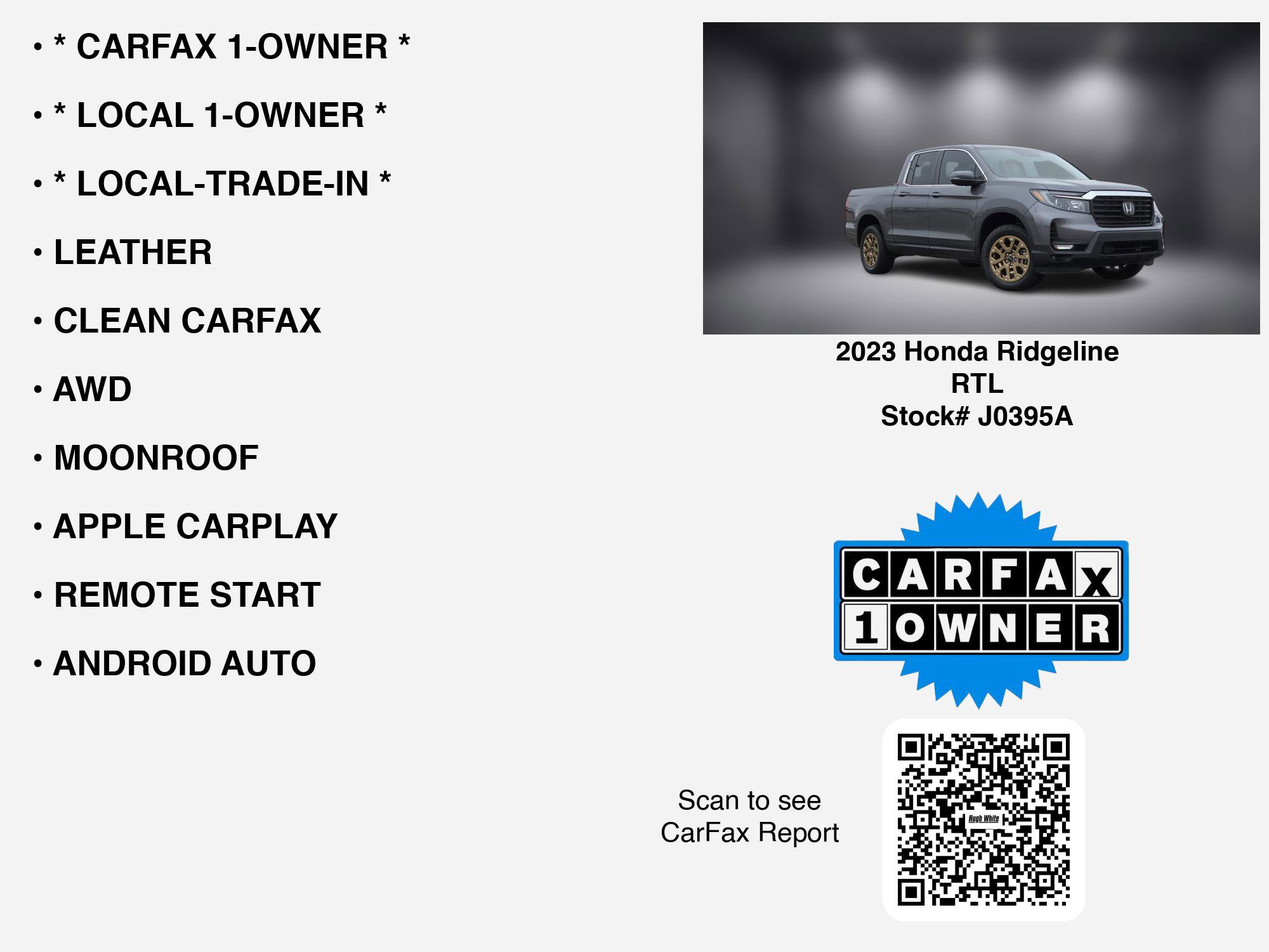 2023 Honda Ridgeline RTL