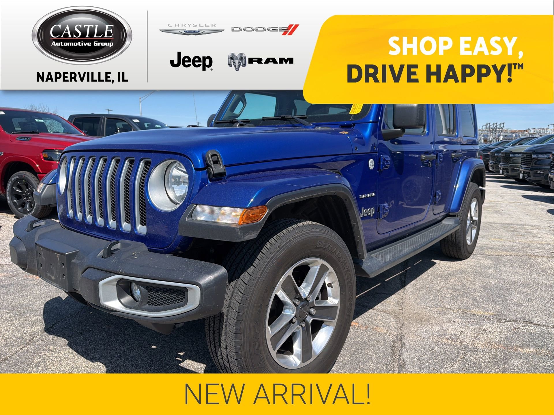Used 2020 Jeep Wrangler Unlimited Sahara w/ Uconnect 4C Nav & Sound Group