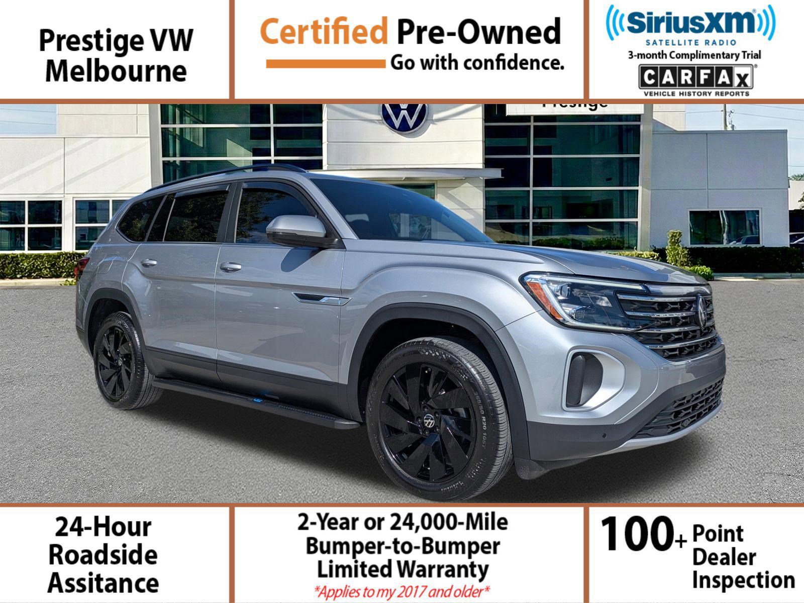 Used 2024 Volkswagen Atlas SE w/ Panoramic Sunroof Package