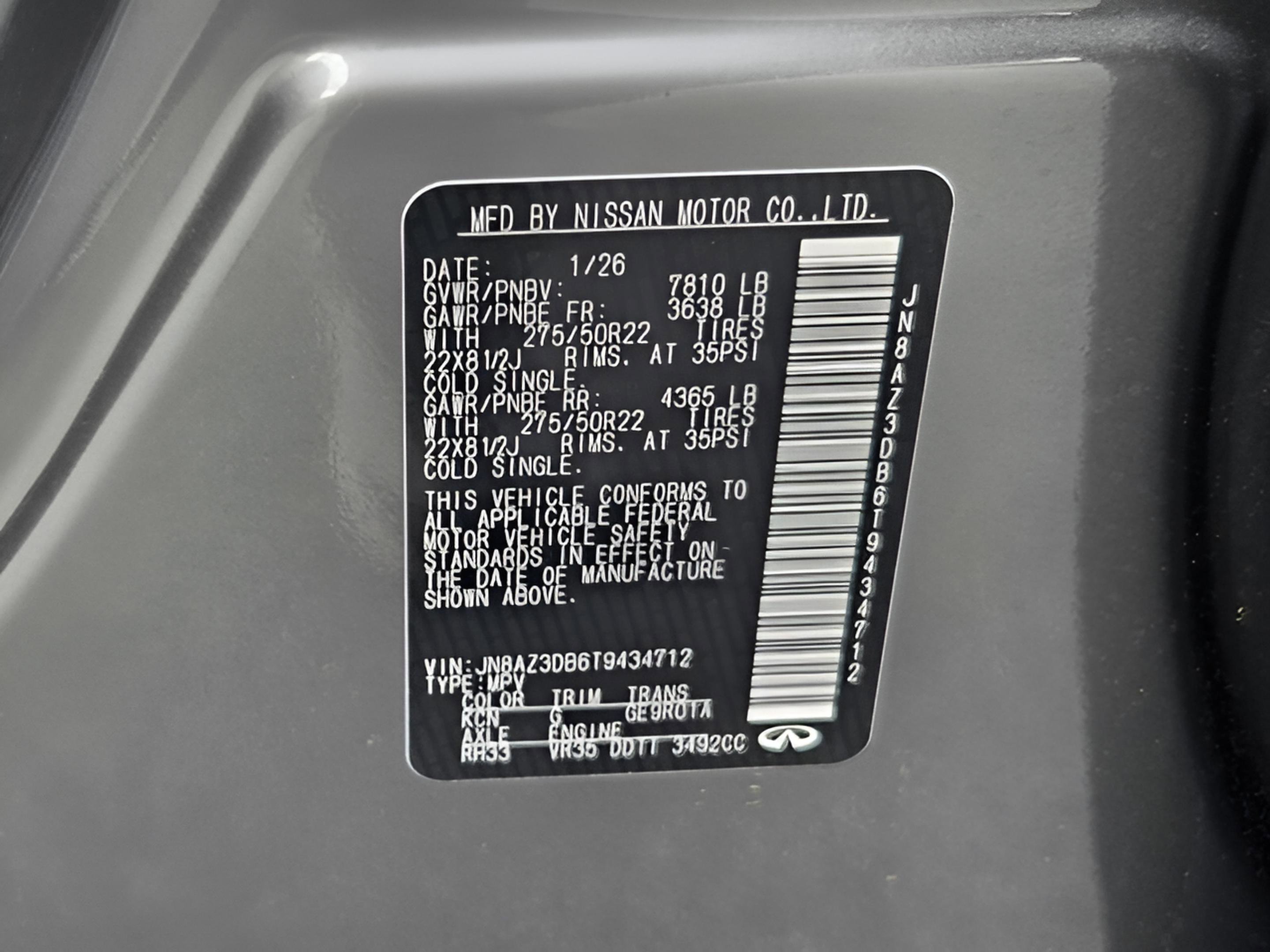 2026 INFINITI Qx80 4WD