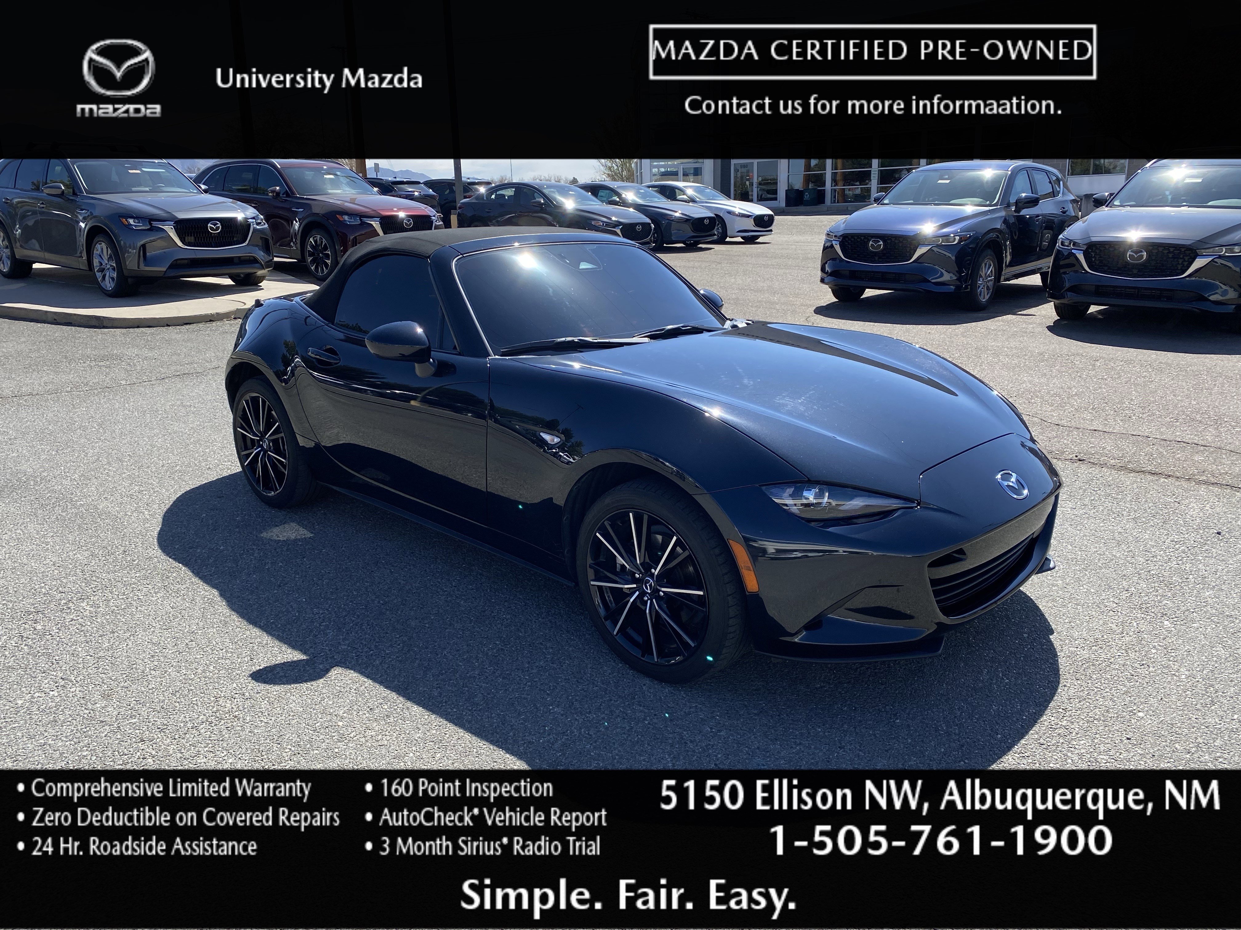 Used 2024 MAZDA MX-5 Miata Grand Touring w/ Weather Package