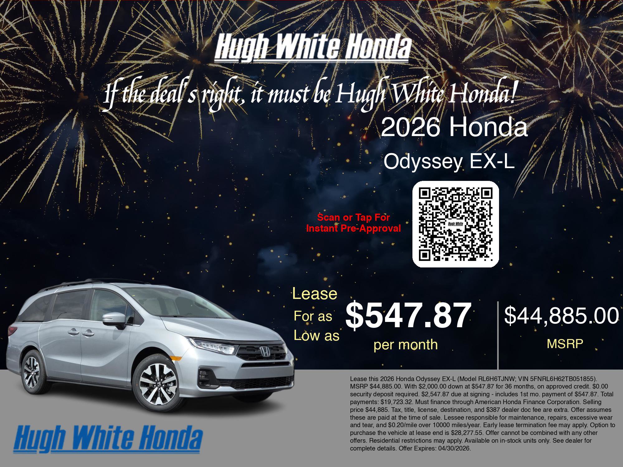 2026 Honda Odyssey EX-L