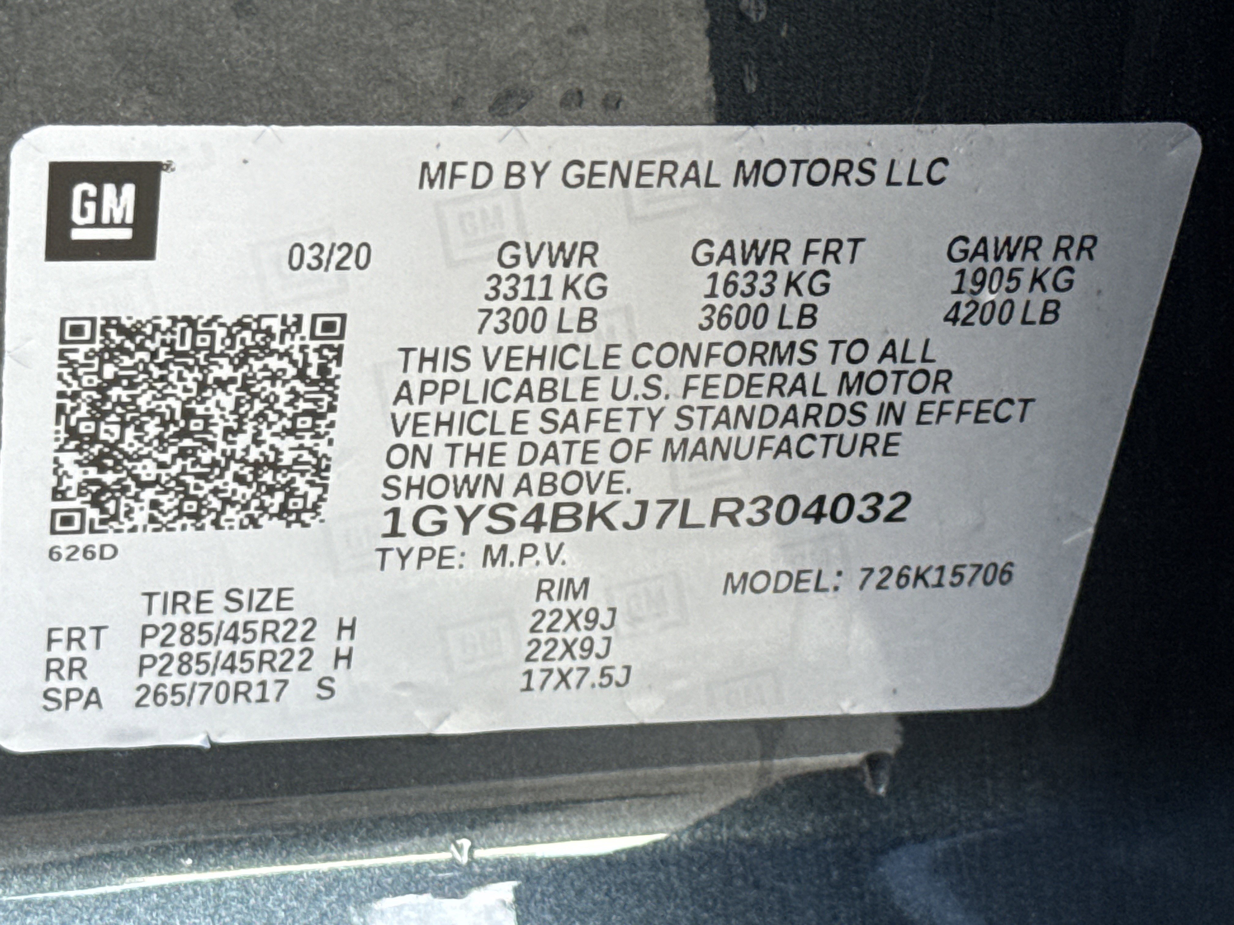 2020 Cadillac Escalade Luxury