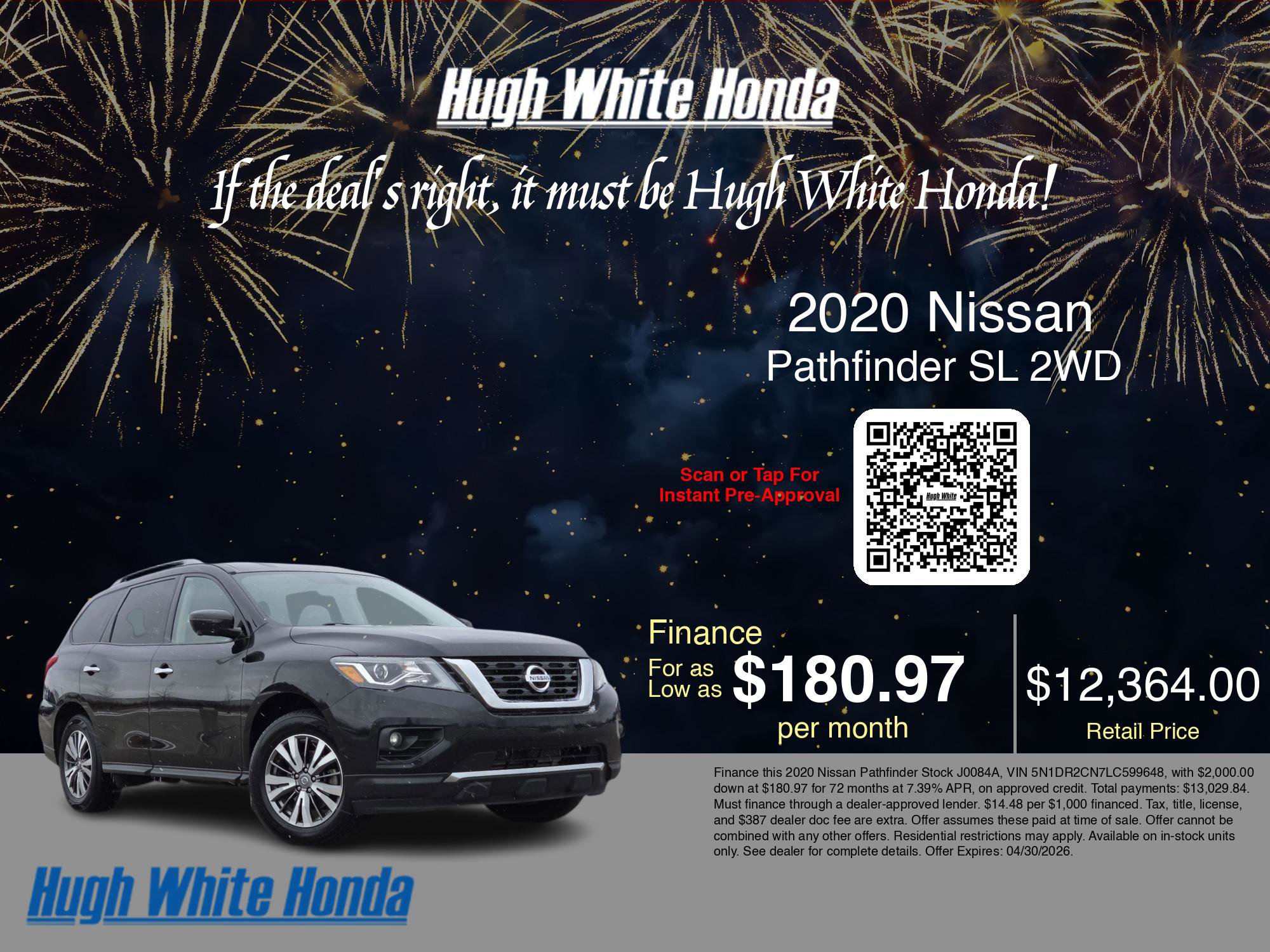 2020 Nissan Pathfinder SL