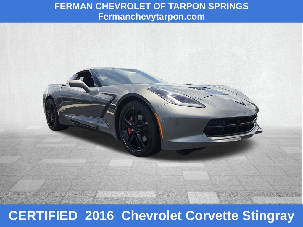 Certified 2016 Chevrolet Corvette Stingray Coupe w/ Carbon Flash Badge Package