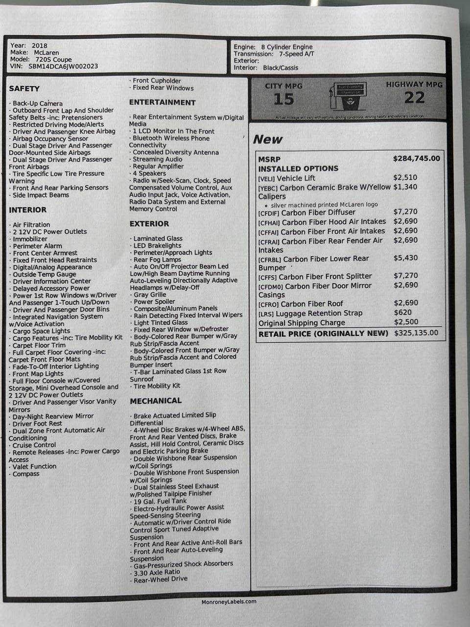 Used 2018 McLaren 720S Performance 4