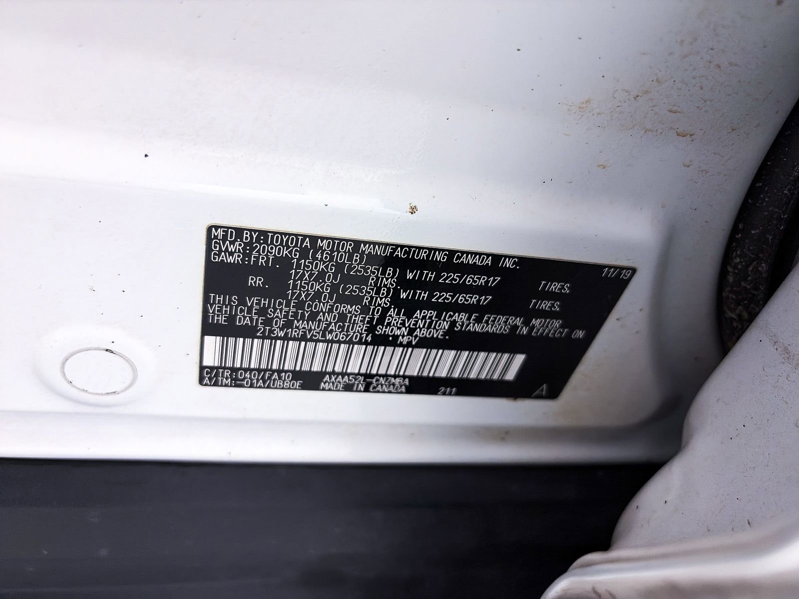 2020 Toyota RAV4 XLE