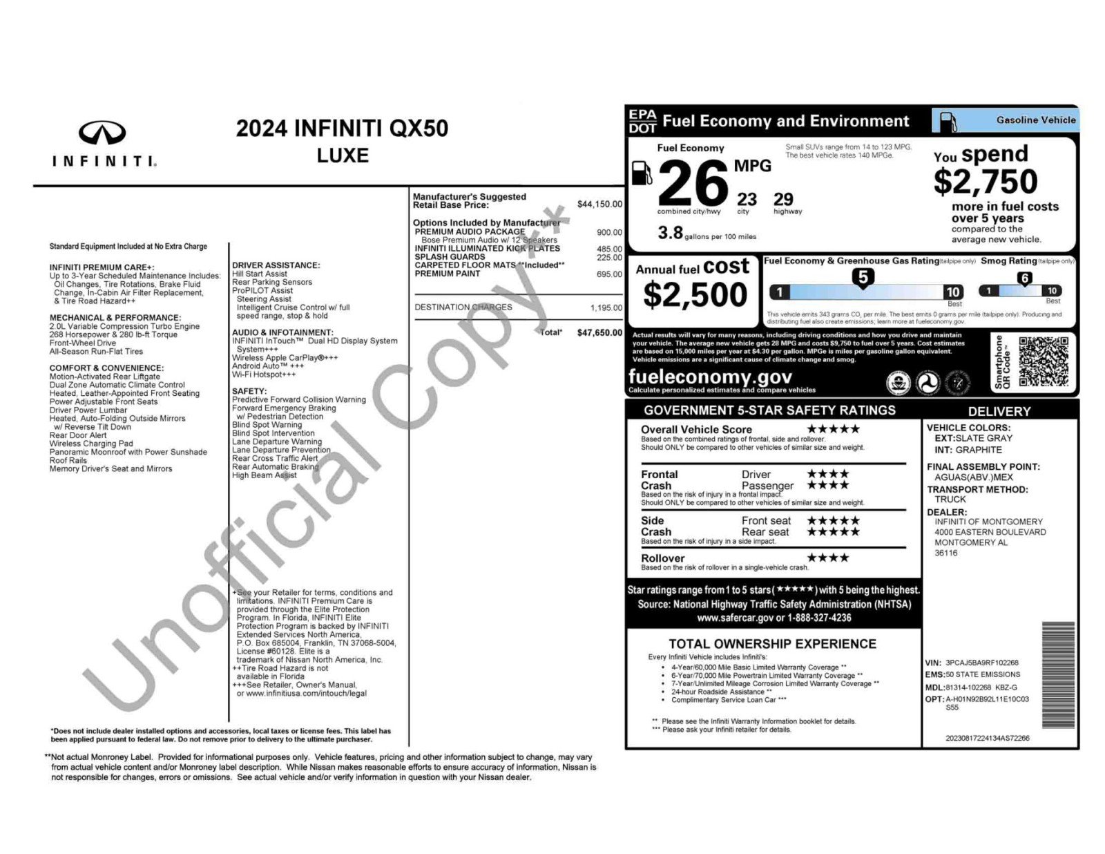 2024 INFINITI Qx50 Luxe
