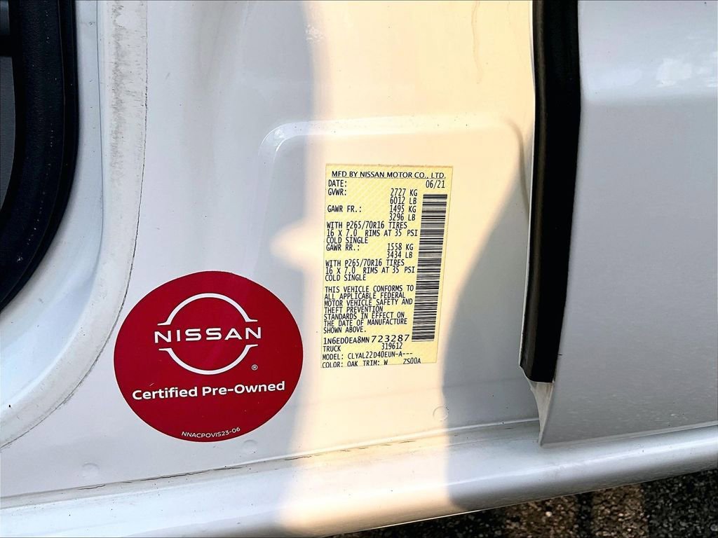 2021 Nissan Frontier SV