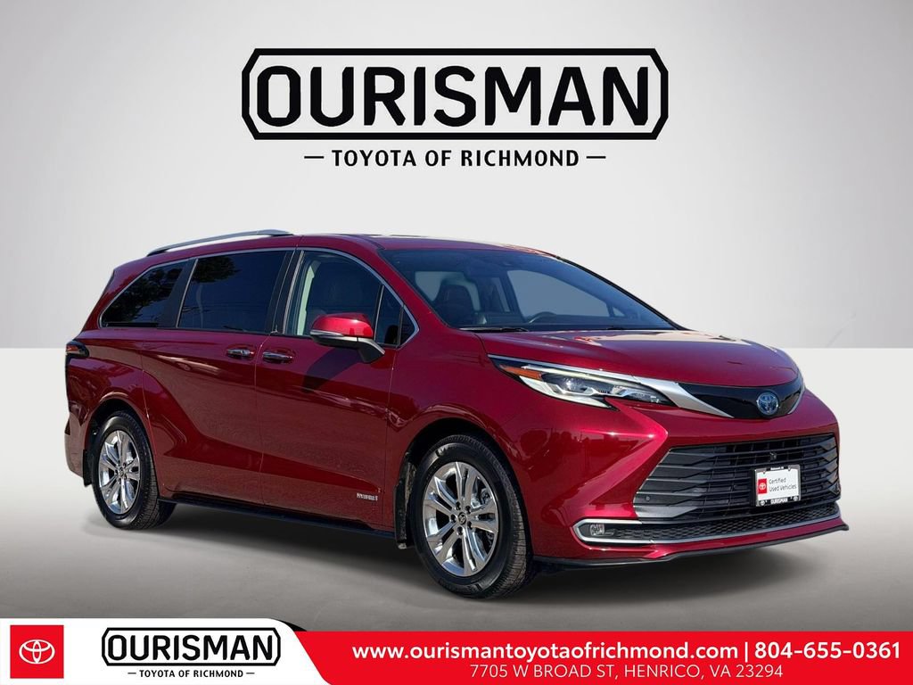 Certified 2021 Toyota Sienna Platinum
