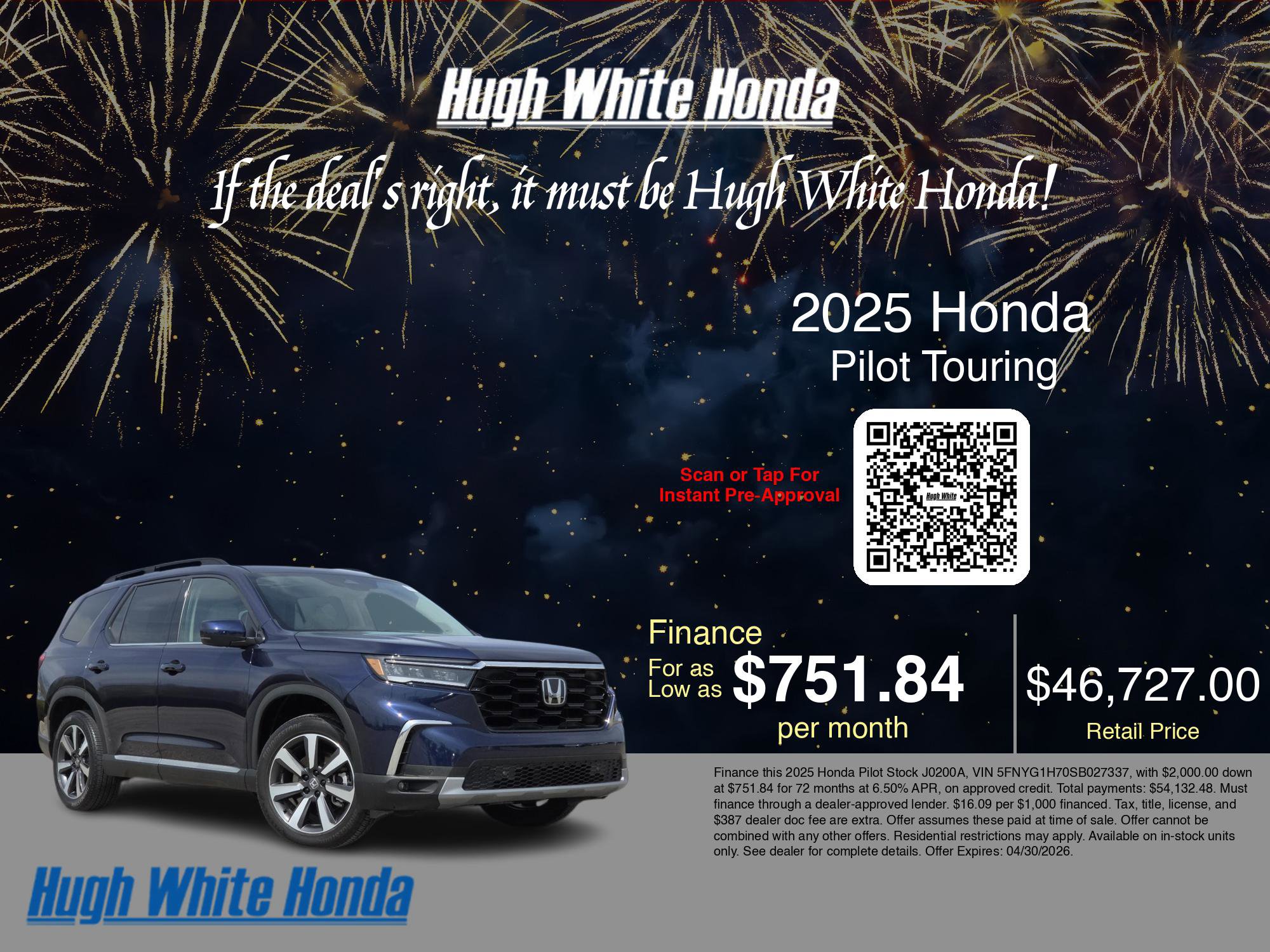 2025 Honda Pilot Touring