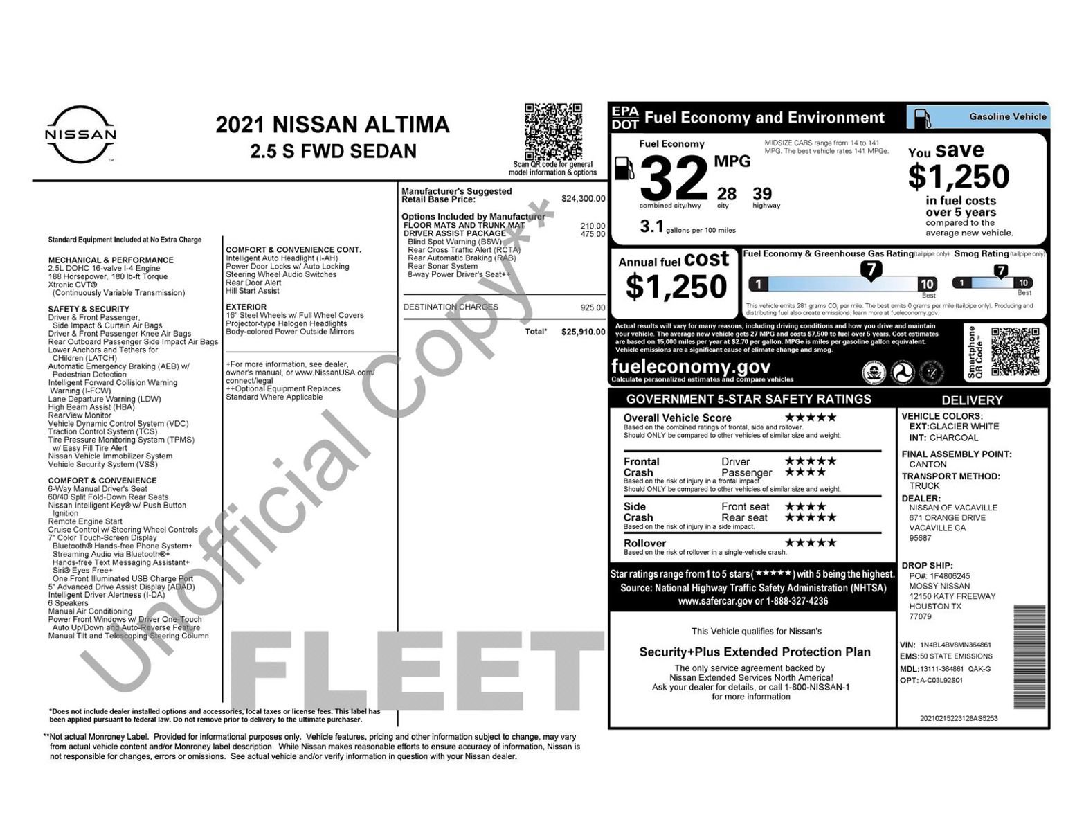 2021 Nissan Altima 2.5 S