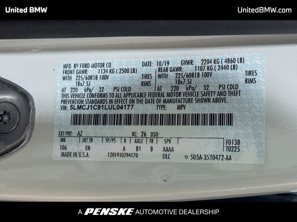 2020 Lincoln Corsair FWD