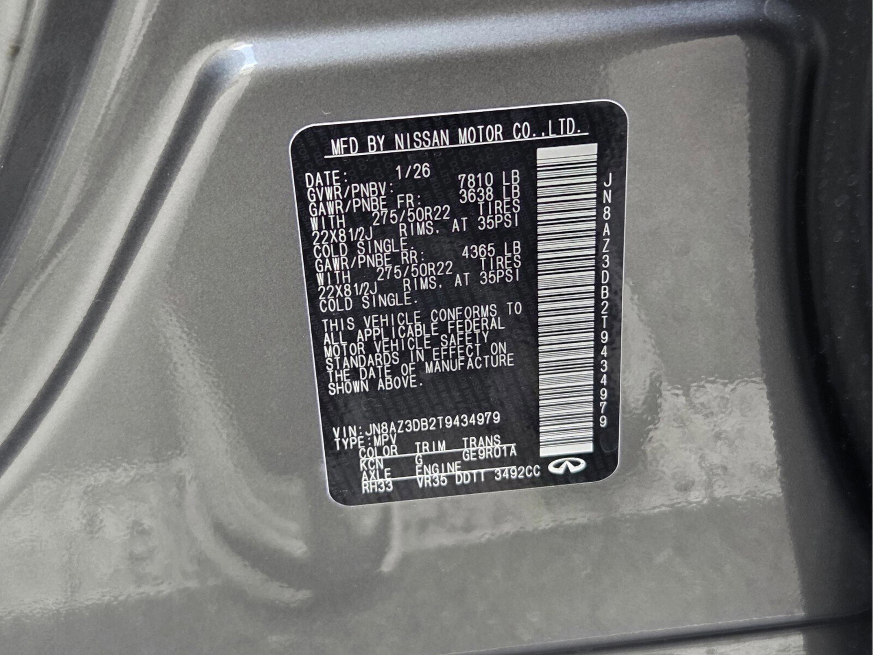 2026 INFINITI Qx80 4WD