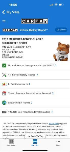 2012 Mercedes-Benz E 350 BlueTEC Sedan