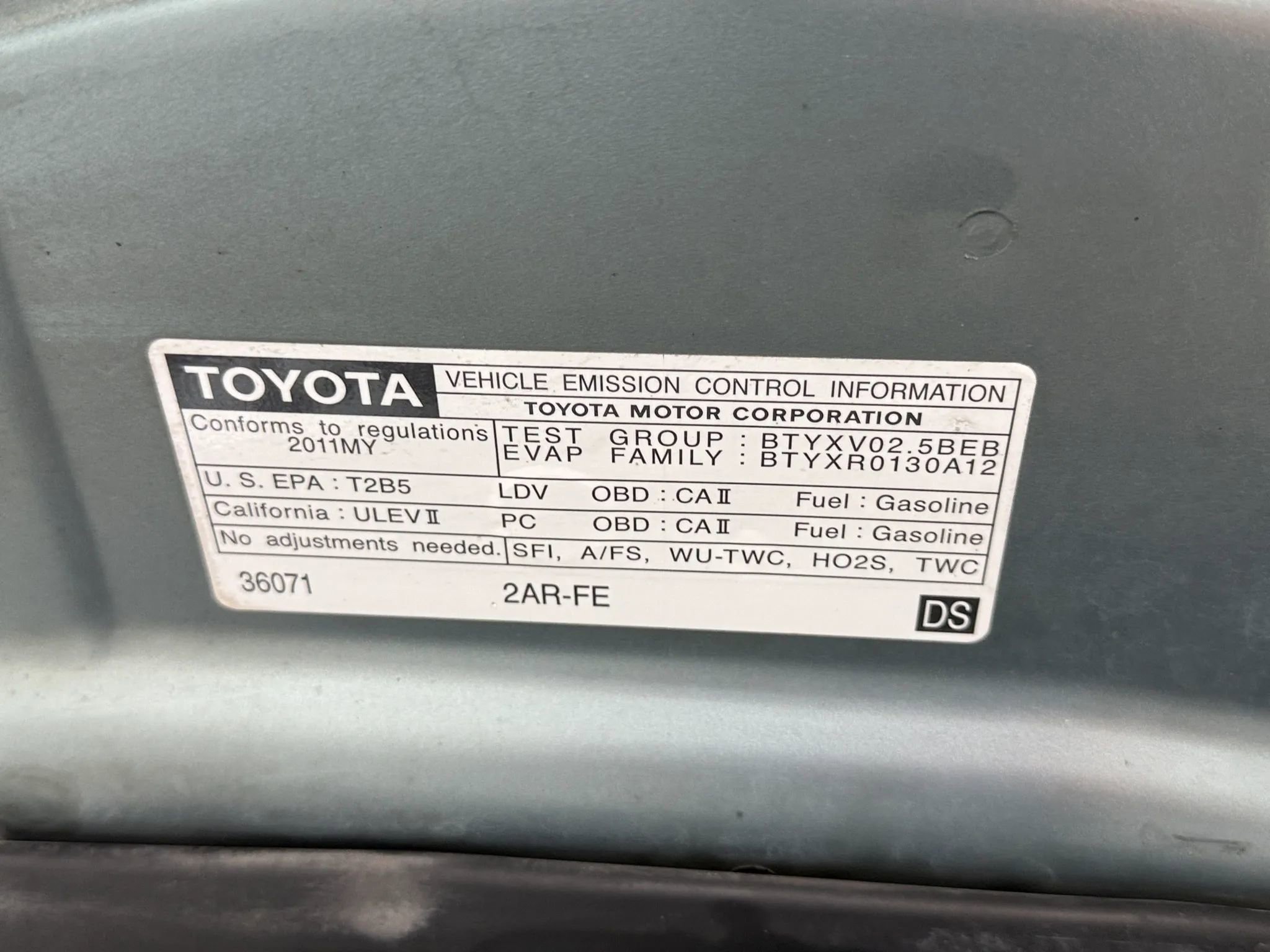 2011 Toyota Camry LE