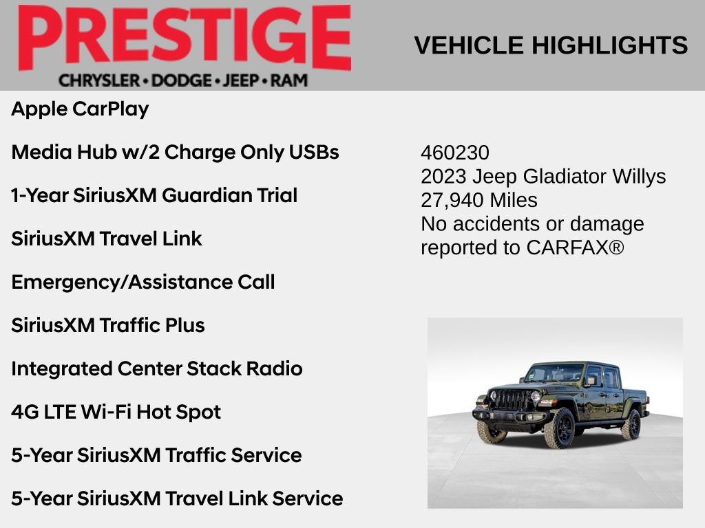 2023 Jeep Gladiator Willys