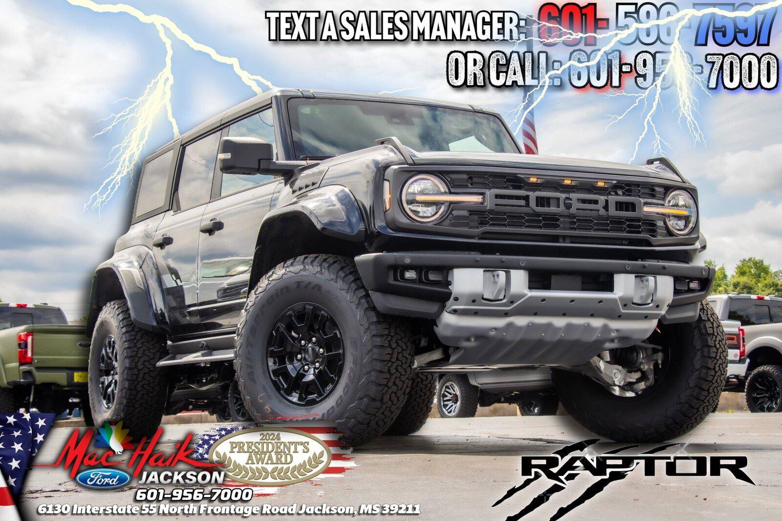 New 2026 Ford Bronco Raptor w/ Interior Carbon Fiber Pack