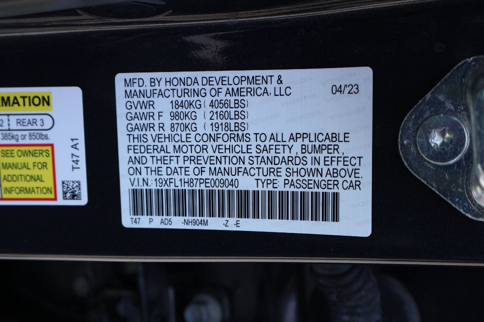 2023 Honda Civic Sport Touring