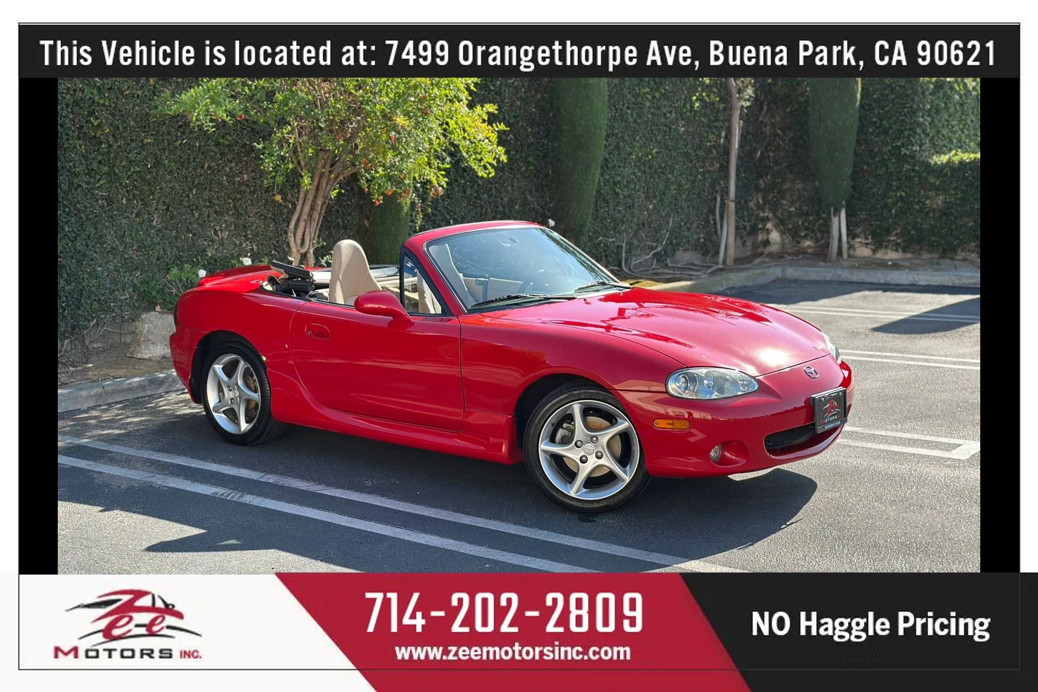 Used 2002 MAZDA MX-5 Miata SE