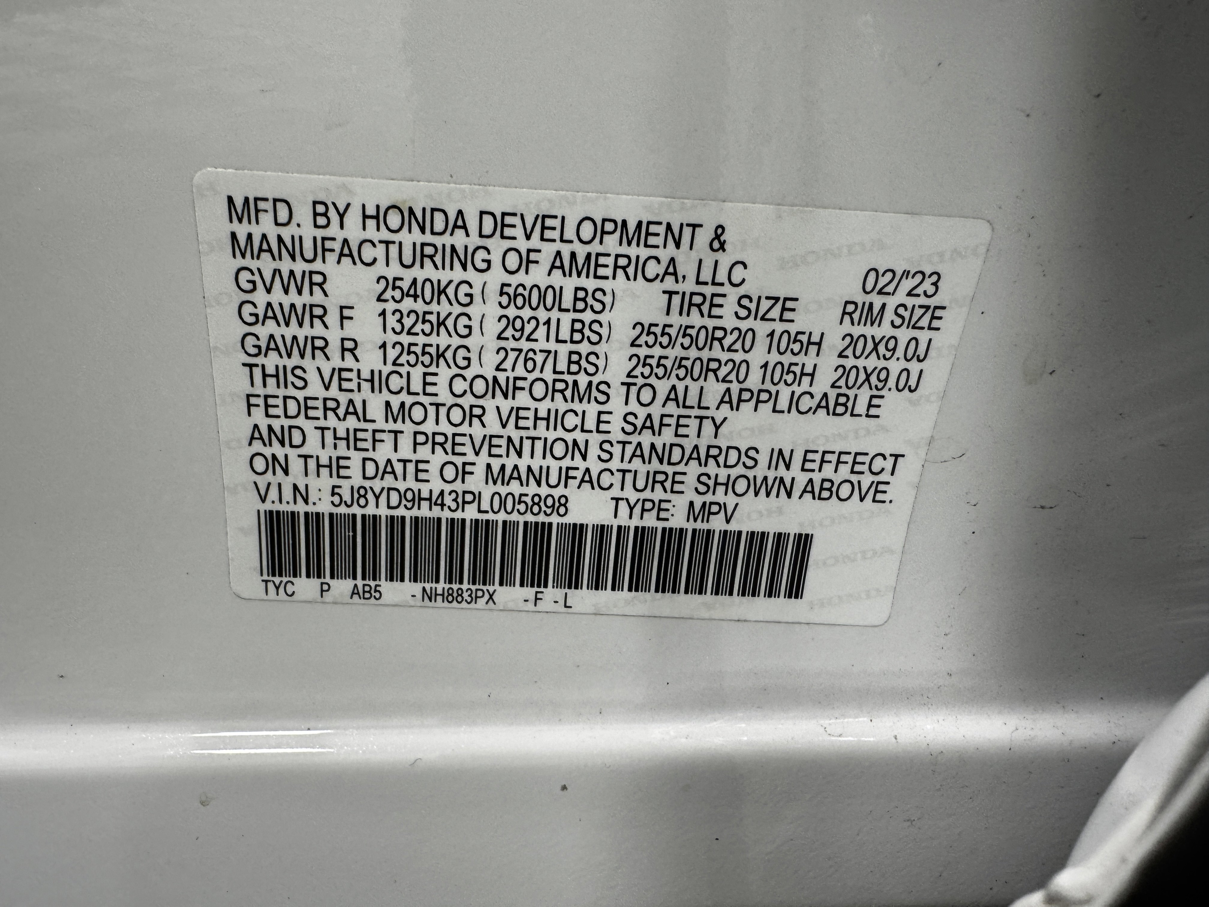 2023 Acura MDX FWD w/ Technology Package