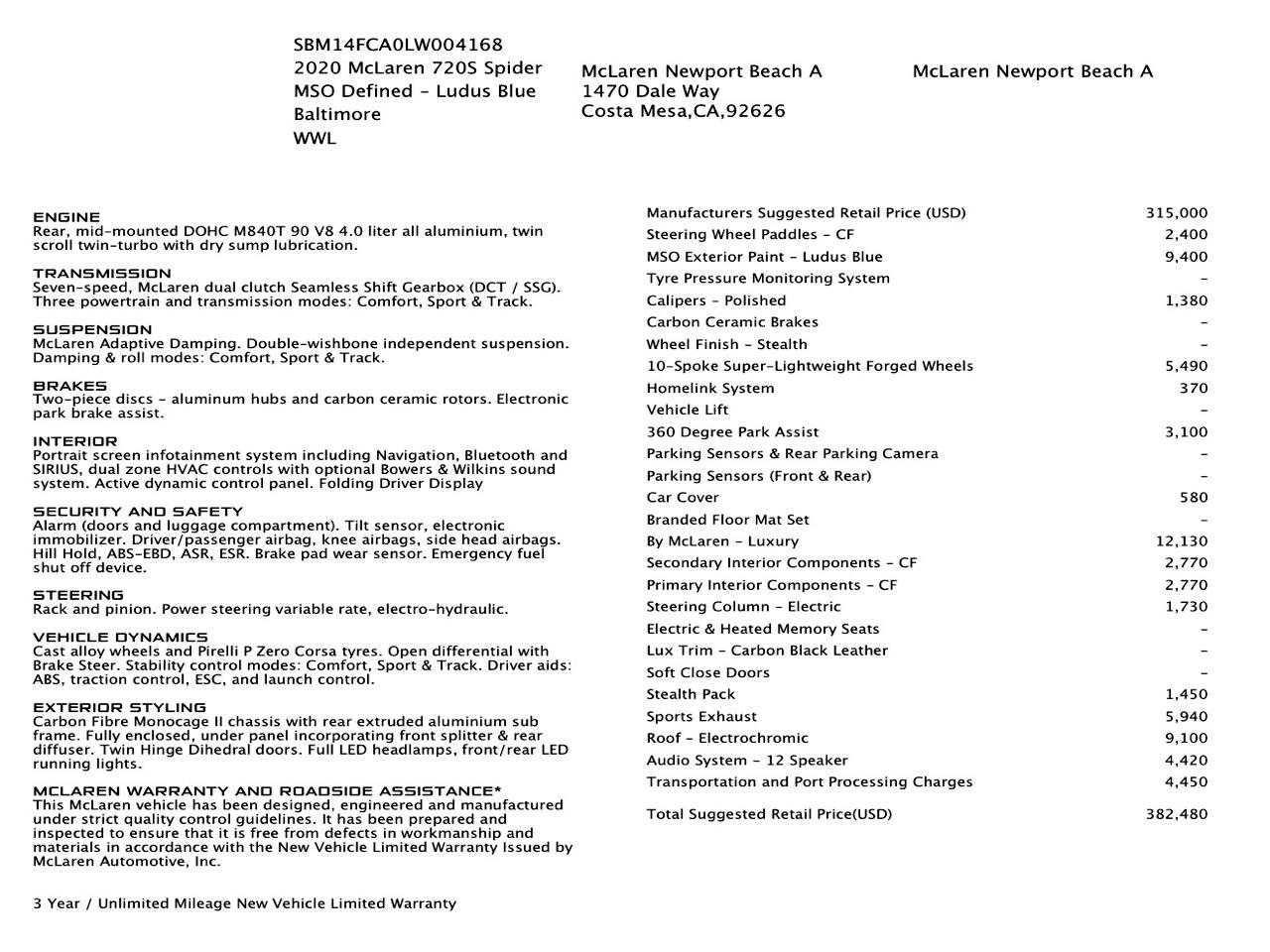 Used 2020 McLaren 720S Luxury photo 39