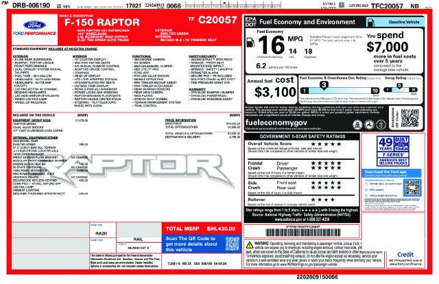 New 2026 Ford F150 Raptor