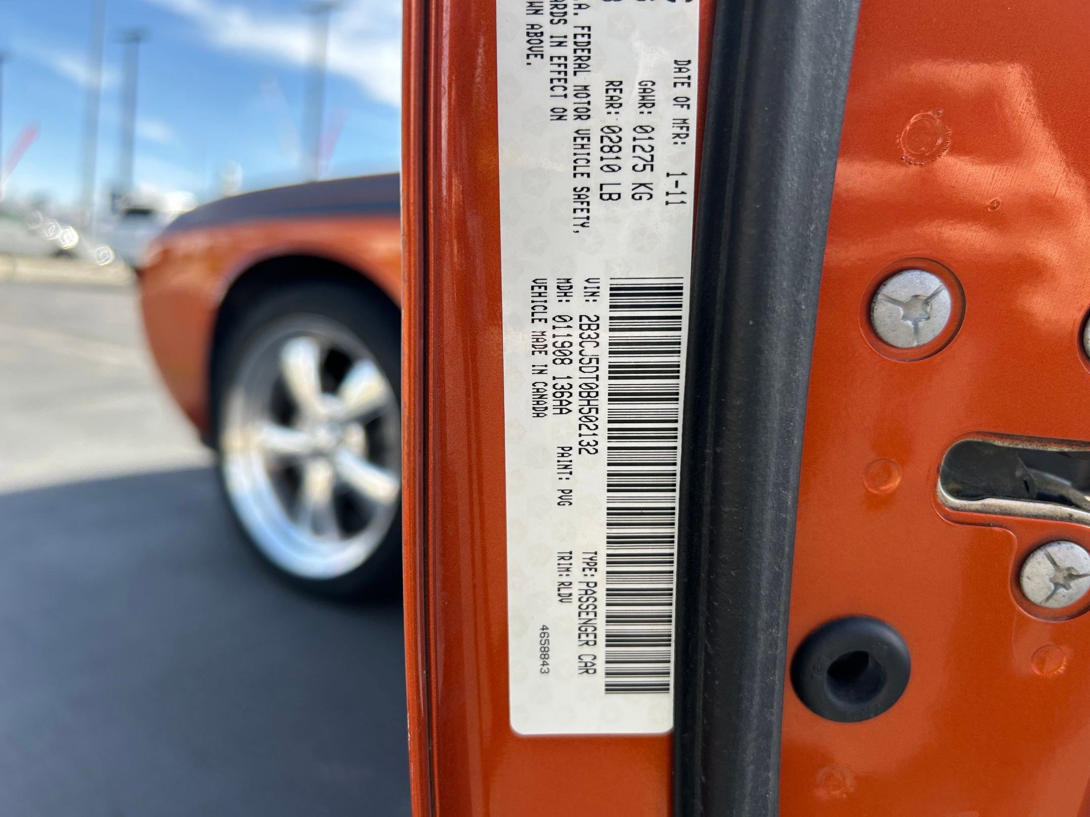 2011 Dodge Challenger R/T