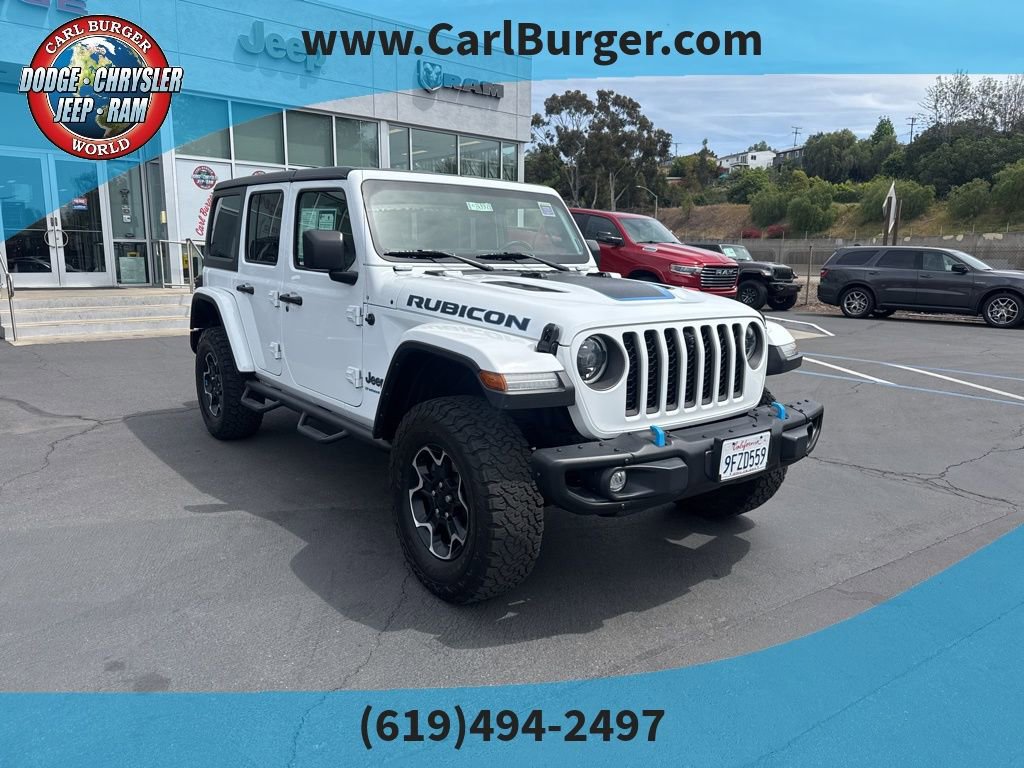 Certified 2023 Jeep Wrangler Unlimited Rubicon 4xe w/ Steel Bumper Group