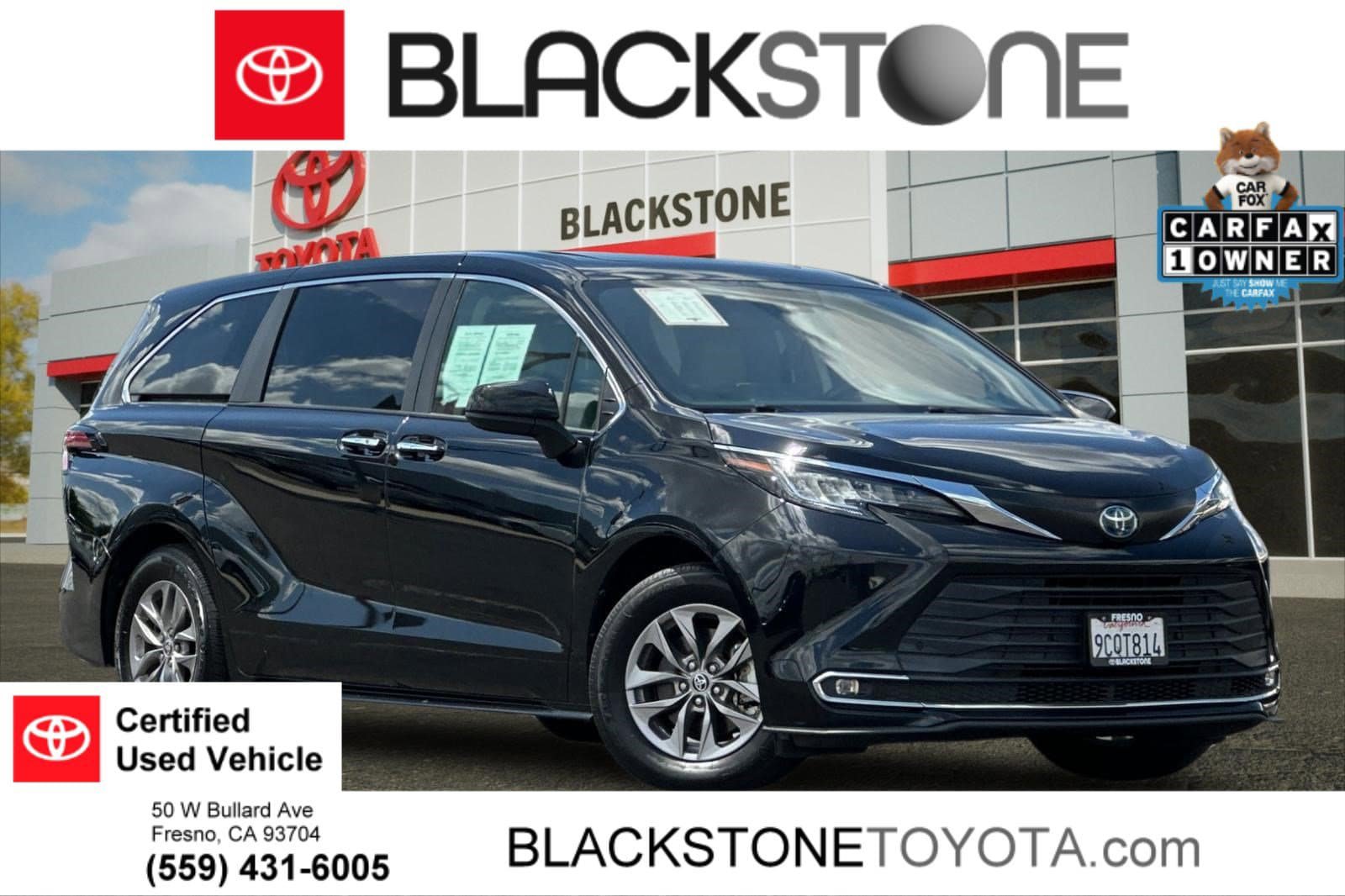 Certified 2022 Toyota Sienna XLE