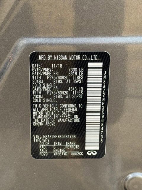 2019 INFINITI Qx80 Luxe