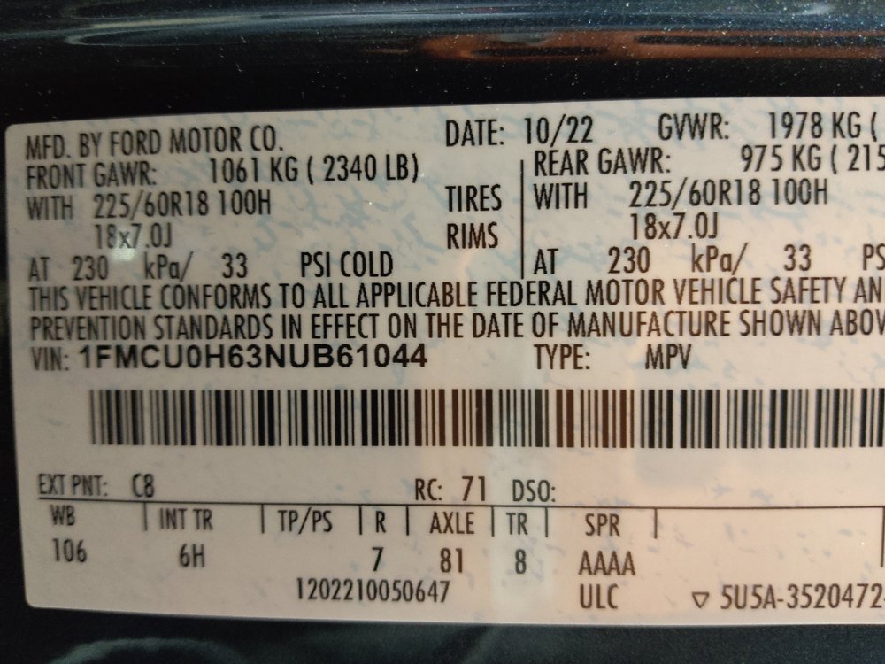 2022 Ford Escape SEL