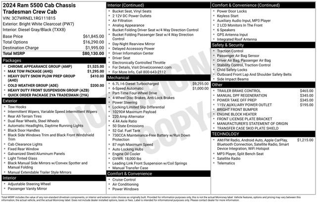 2024 RAM 5500 Tradesman