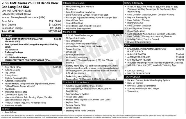 2025 GMC Sierra 2500 Denali