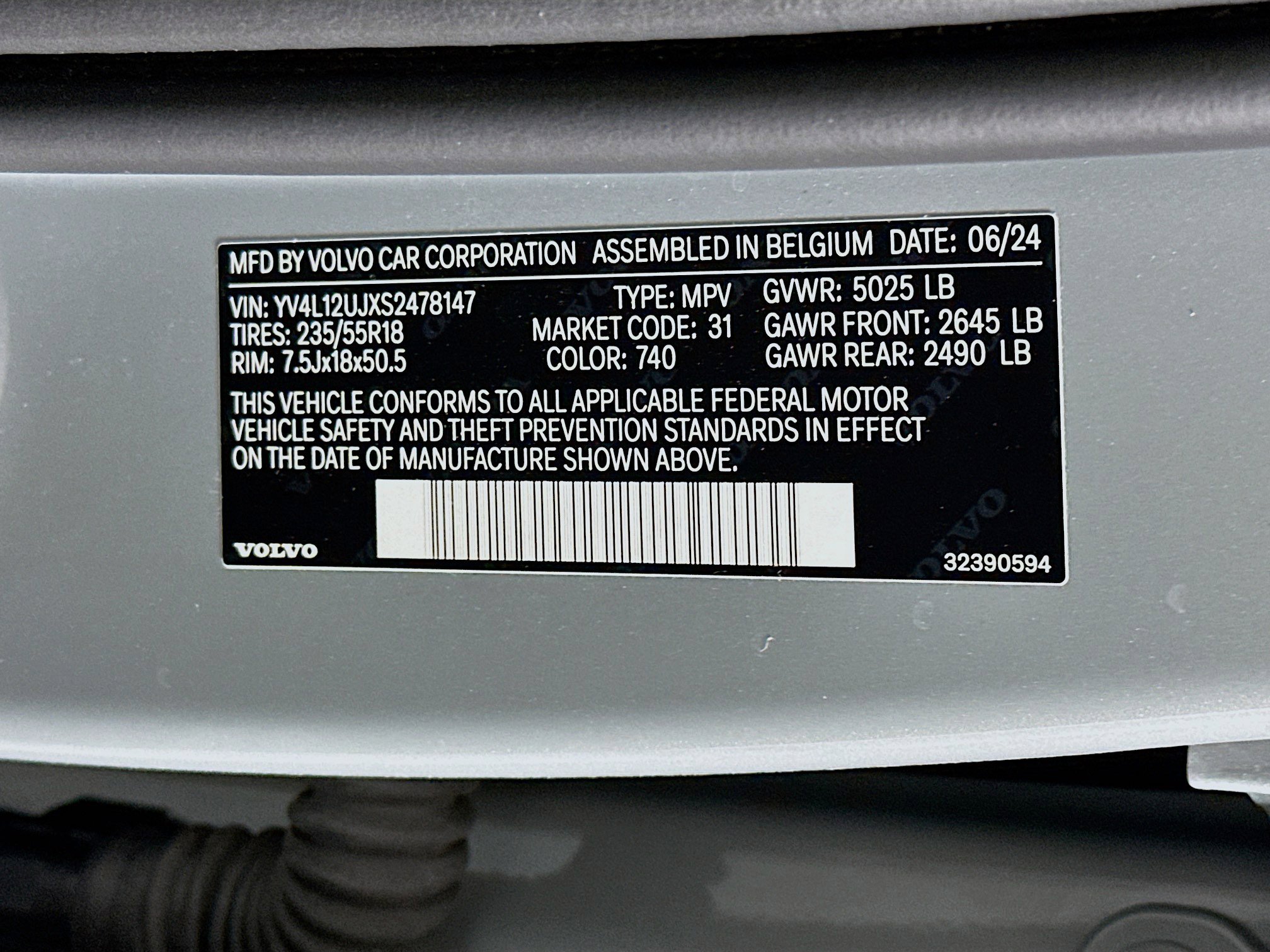 2025 Volvo Xc40 B5 Core