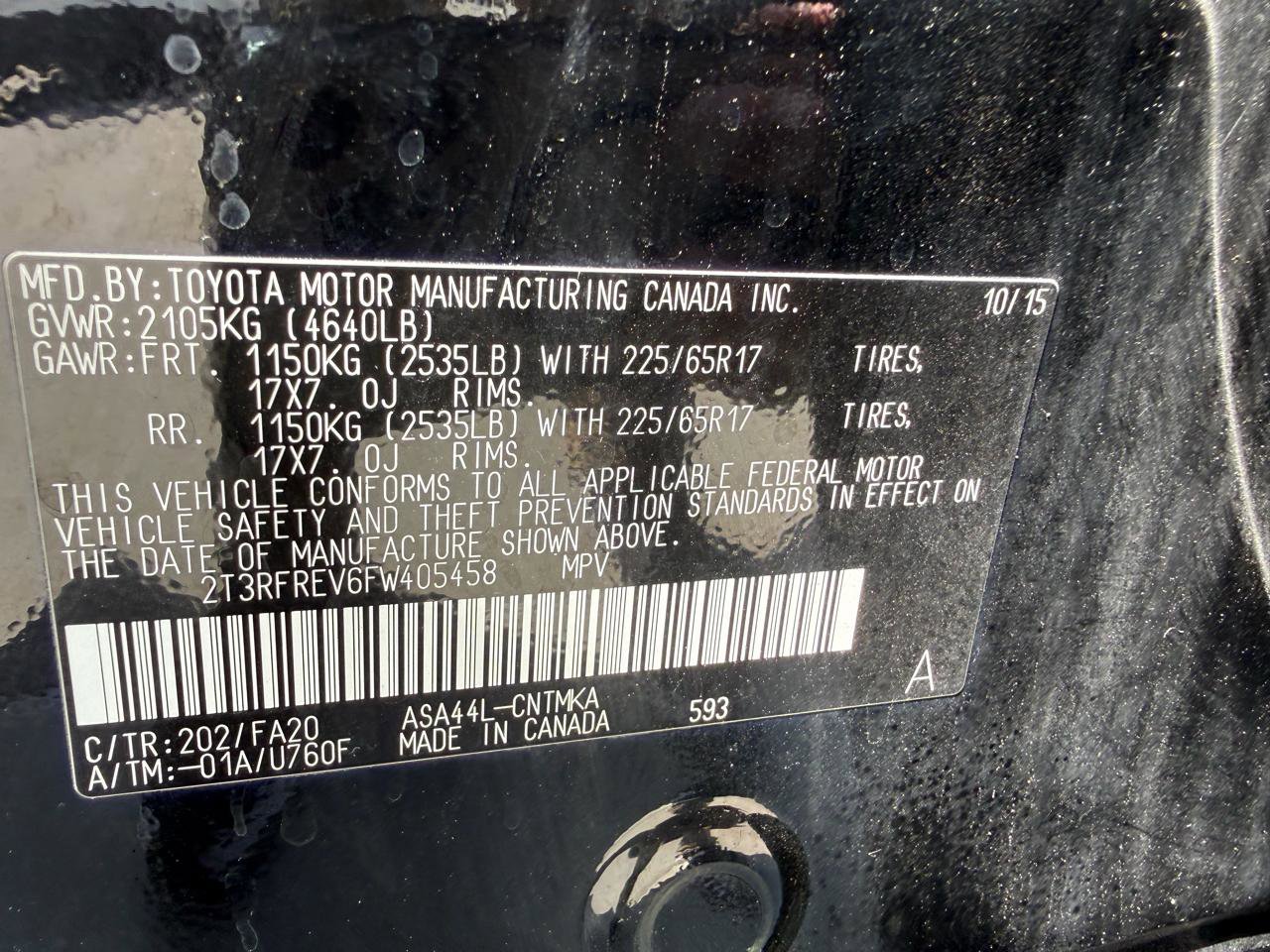 2015 Toyota RAV4 XLE