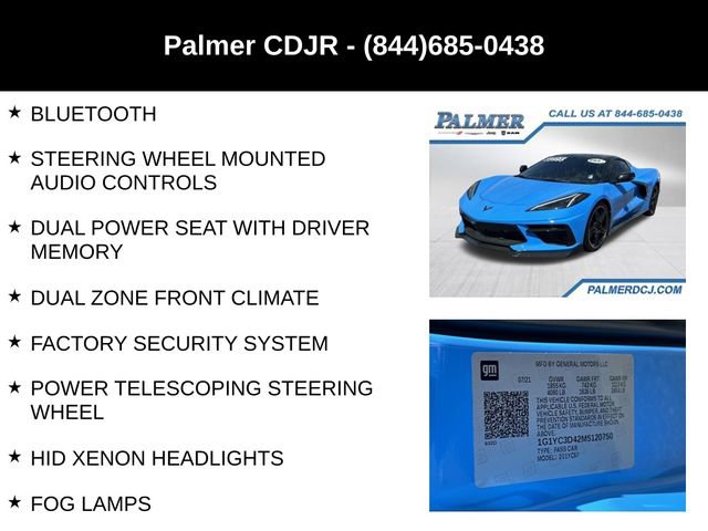 2021 Chevrolet Corvette Stingray Premium Conv