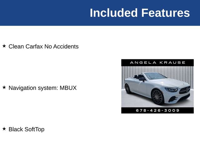 2023 Mercedes-Benz E 450 Cabriolet