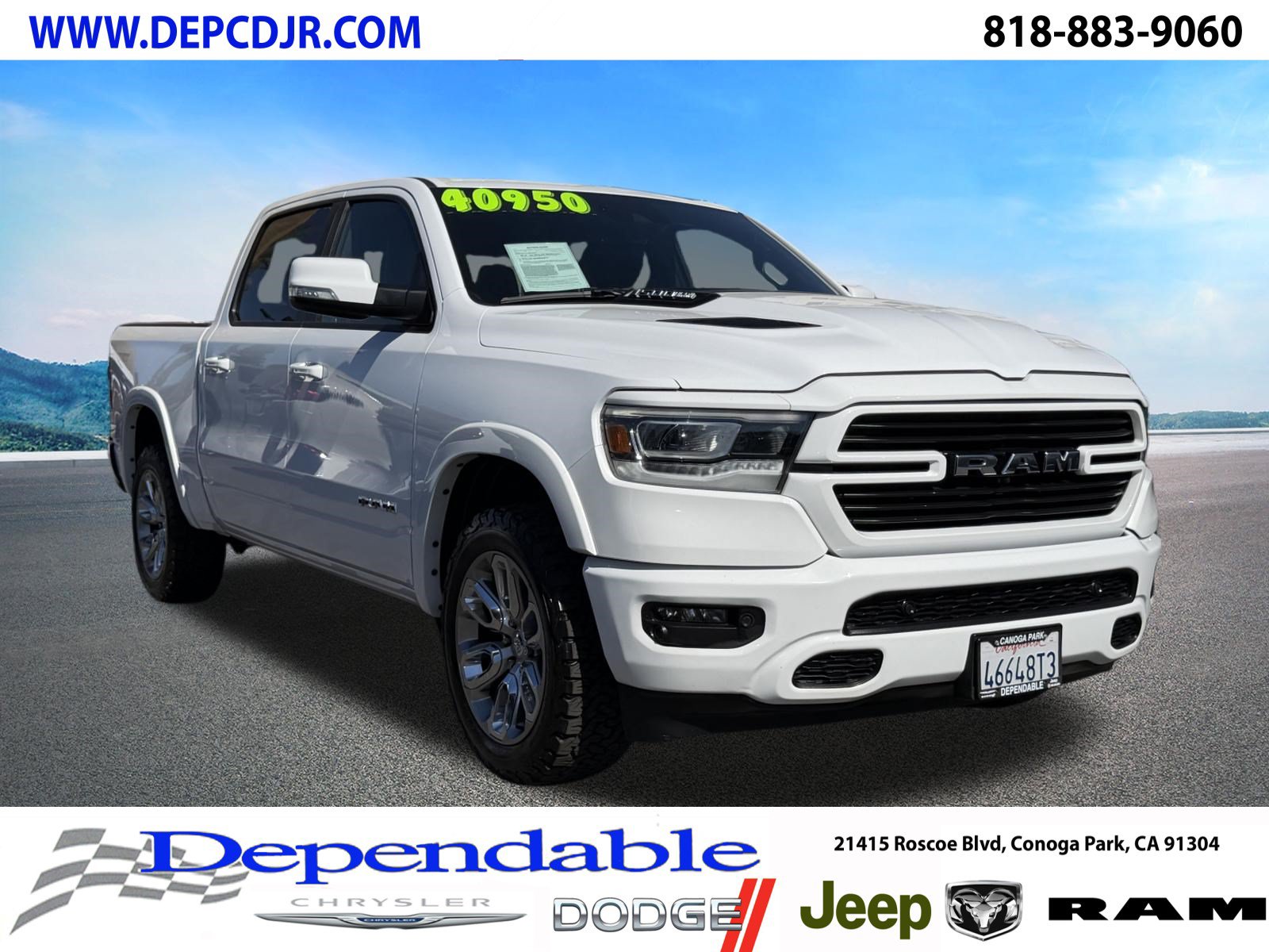 Used 2022 RAM 1500 Laramie w/ Sport Appearance Package