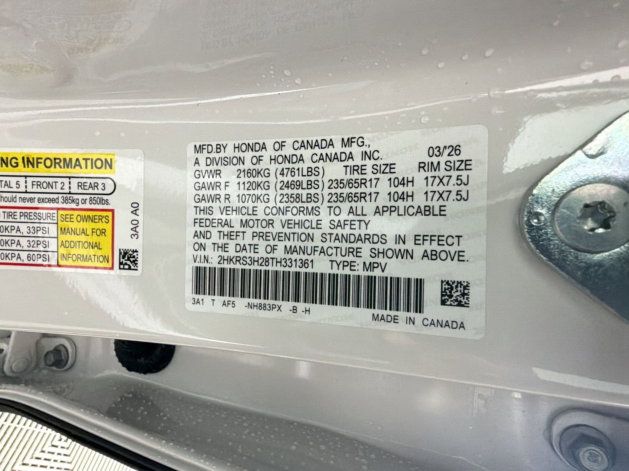 2026 Honda CR-V LX