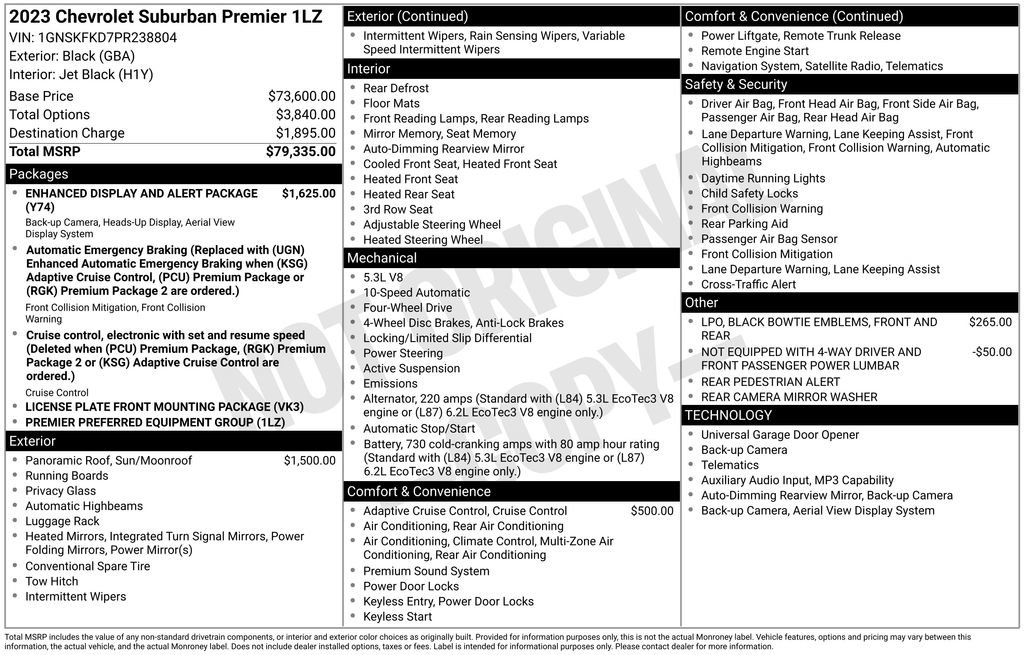 2023 Chevrolet Suburban Premier