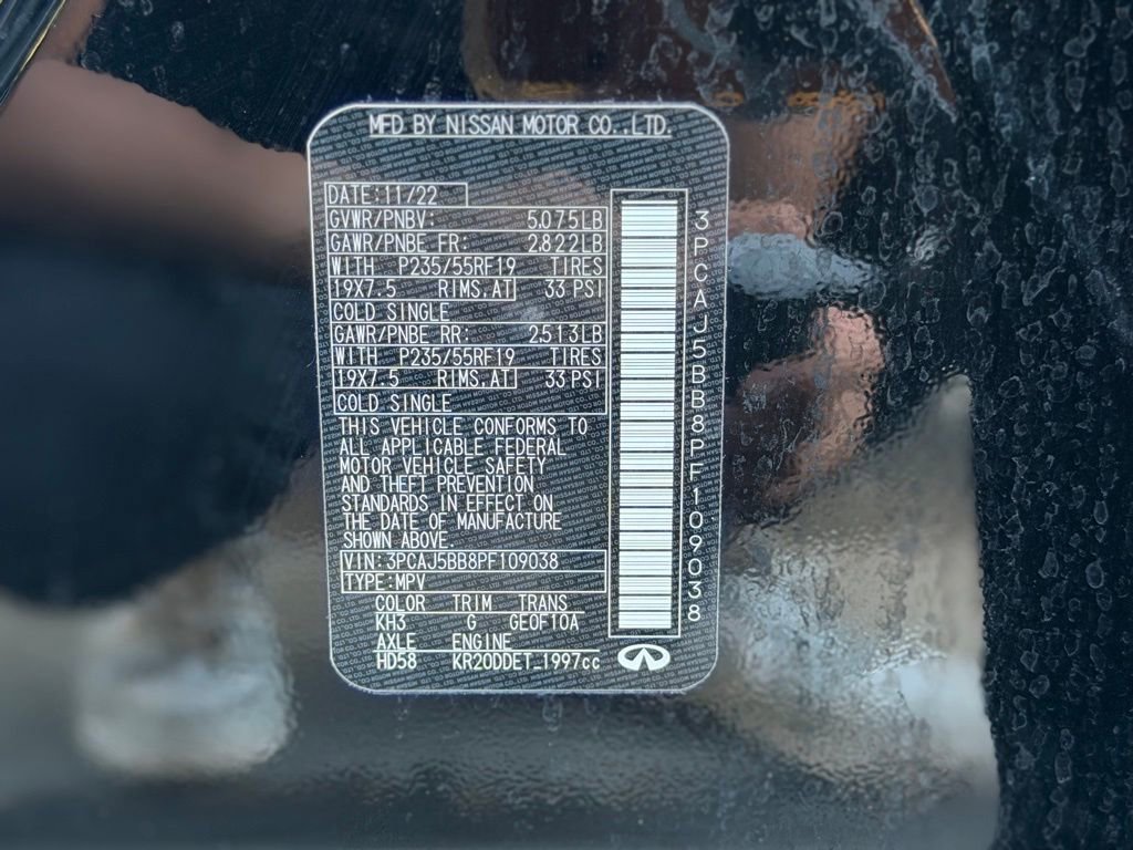 2023 INFINITI Qx50 Luxe