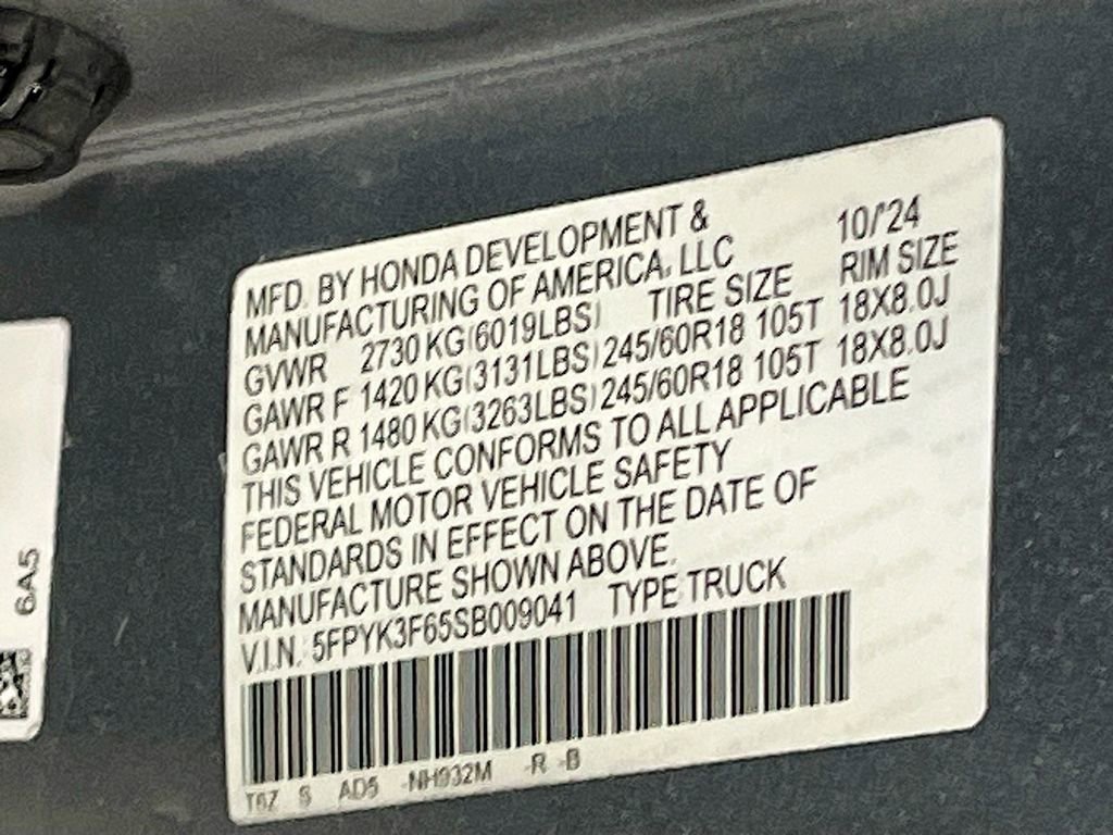 2025 Honda Ridgeline TrailSport