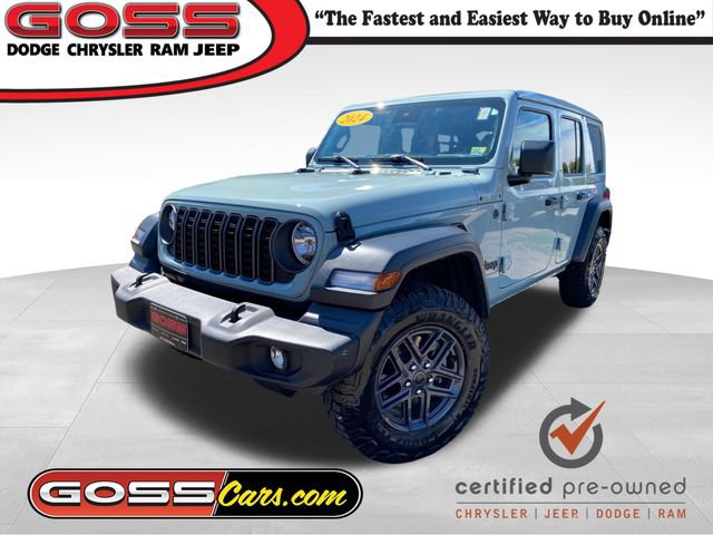 Certified 2024 Jeep Wrangler Unlimited Sport
