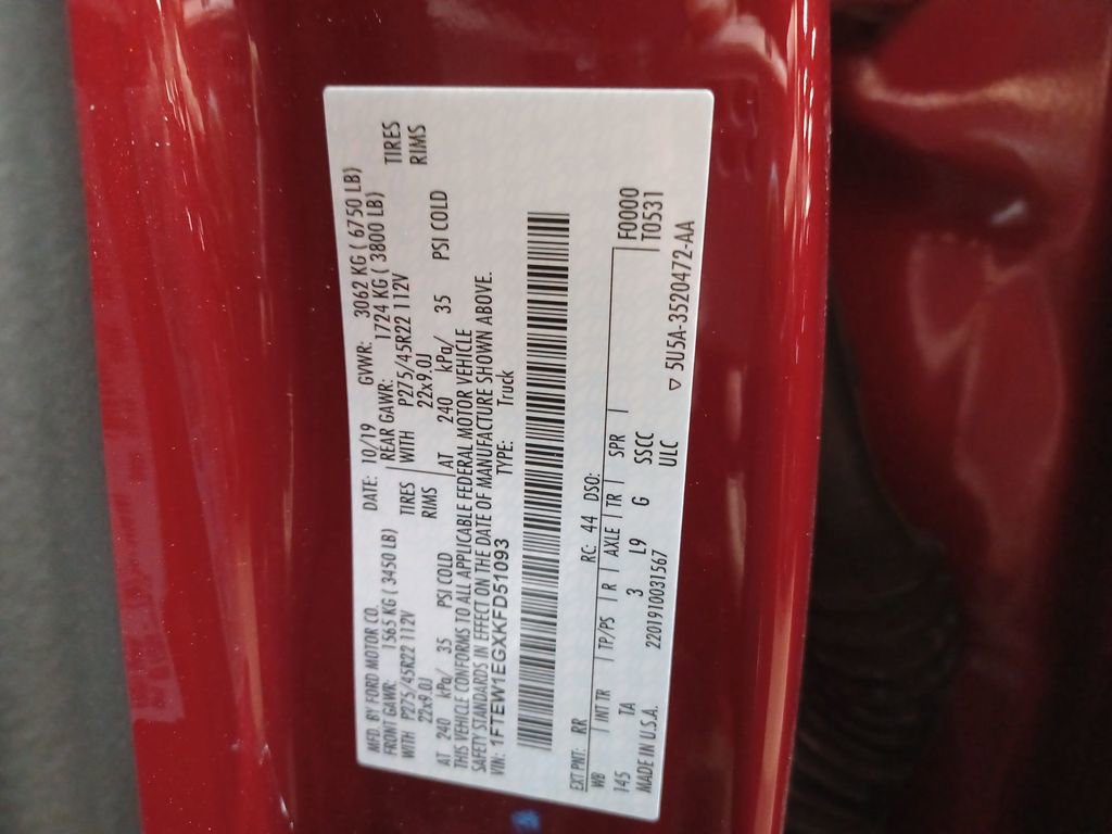 2019 Ford F150 Limited